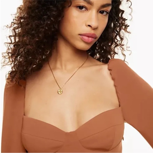 ARITZIA DRESS NOVELLA RUST - Picture 2 of 5